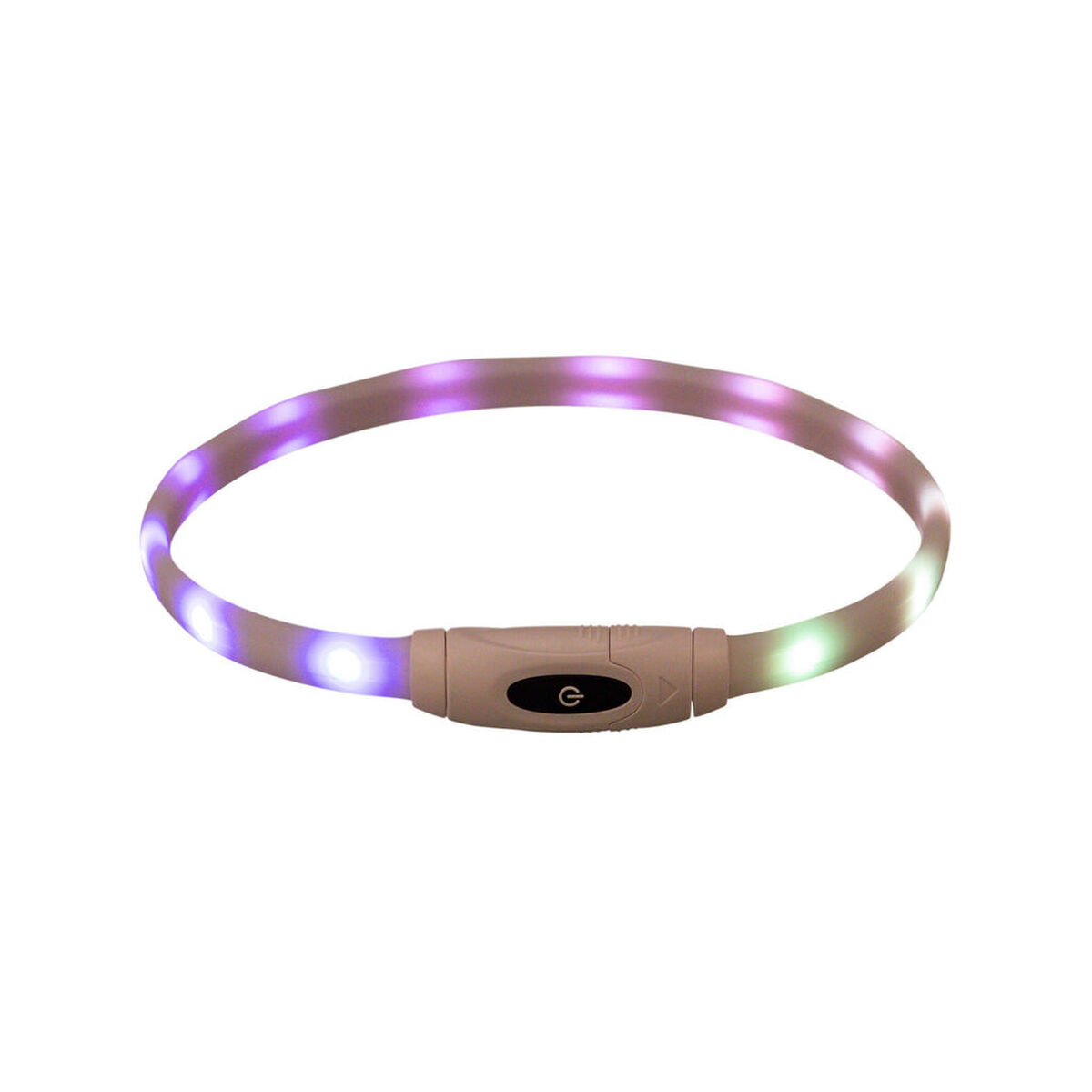 Collar LED para Mascotas Trixie Multicolor Silicona Plástico