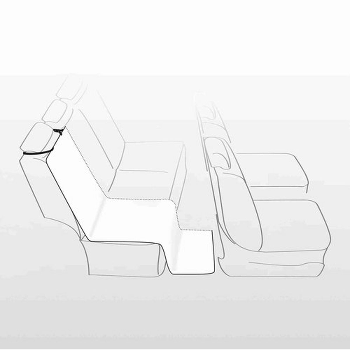 Funda Protectora de Asiento Individual de Coche para Mascotas Trixie