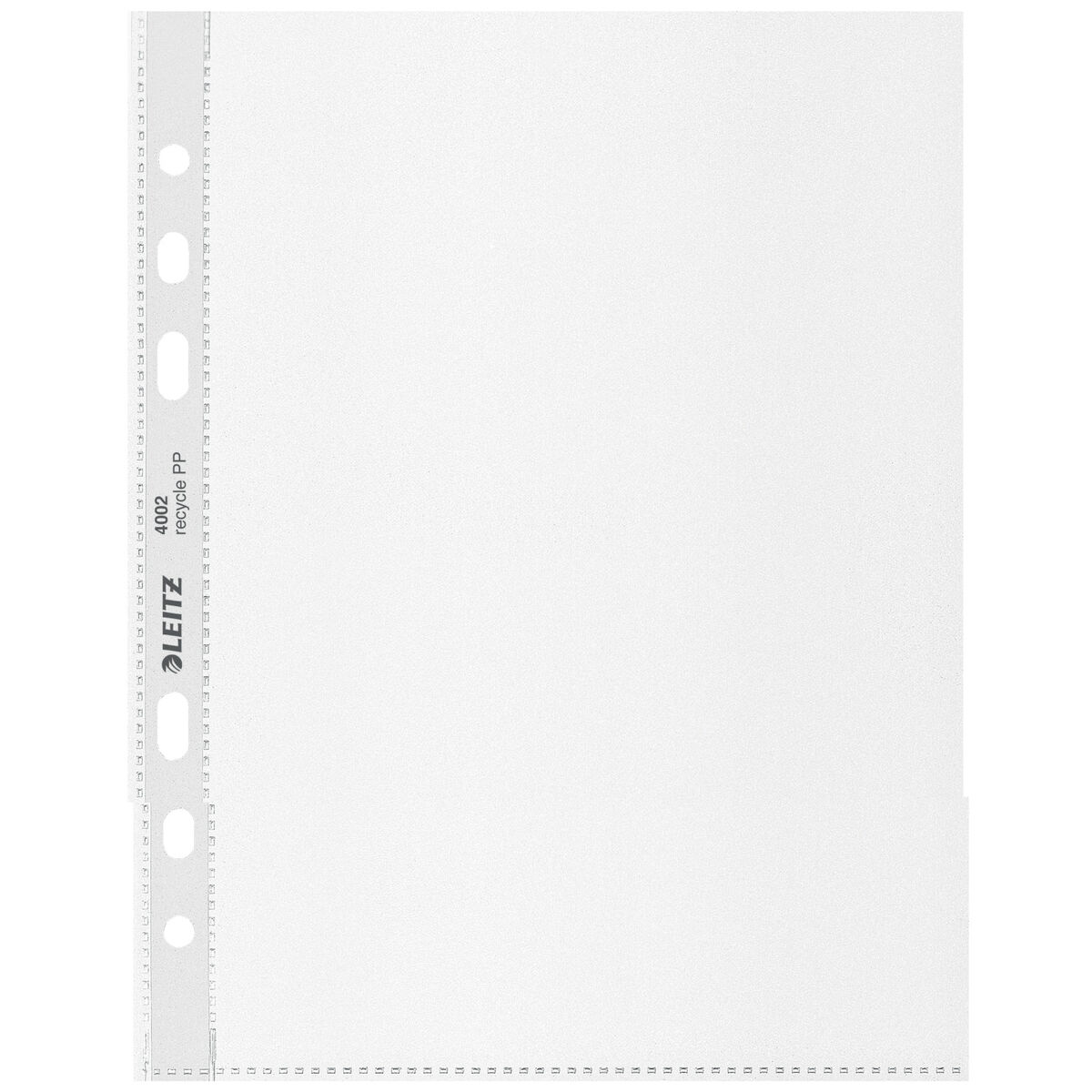 Fundas Leitz Negro Transparente Polipropileno Plástico