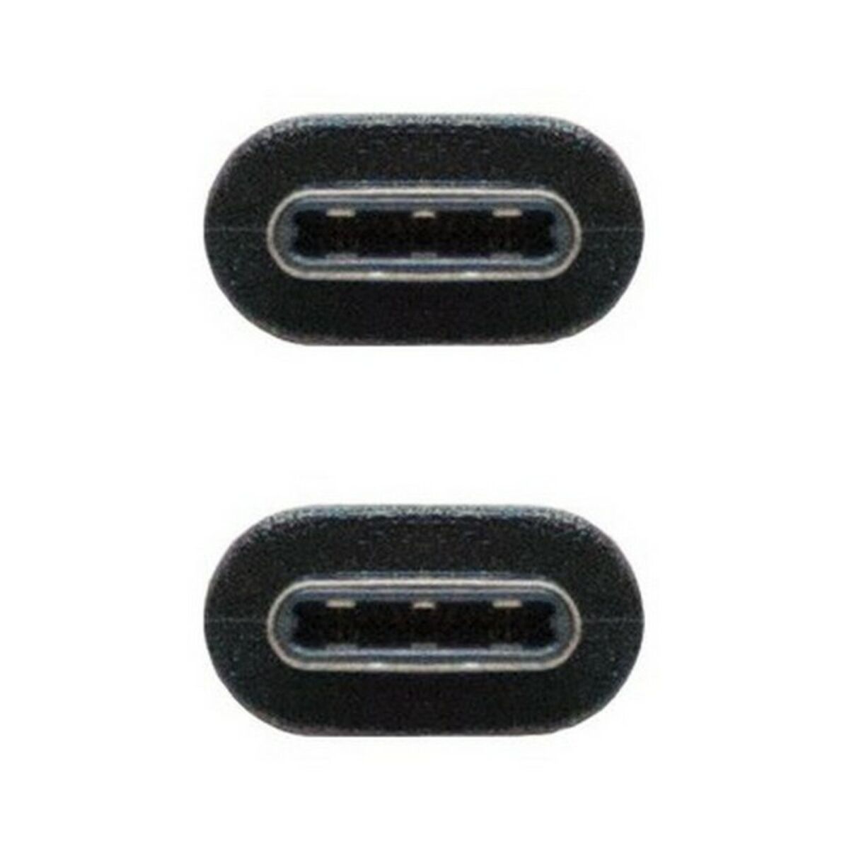 Cable USB-C 3.1 NANOCABLE 10.01.4101 Negro (1 m)