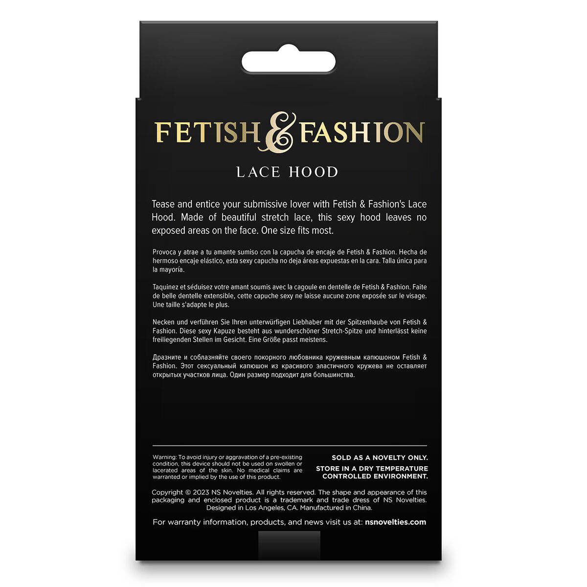 Máscara NS Novelties Fetish & Fashion Blanco