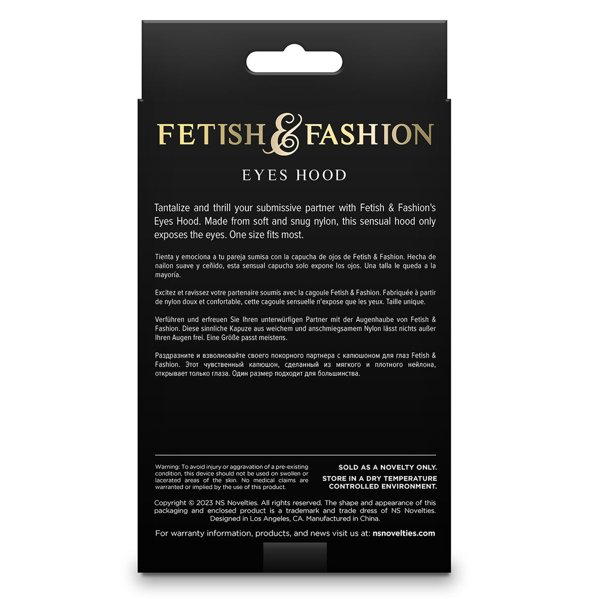 Máscara NS Novelties Fetish & Fashion Blanco