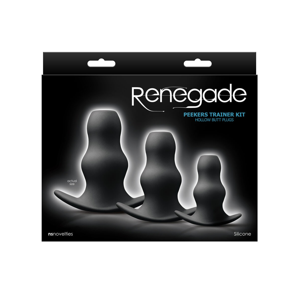 Plug Anal NS Novelties Renegade Negro (8,3 cm) (8,9 cm) (6,4 cm)