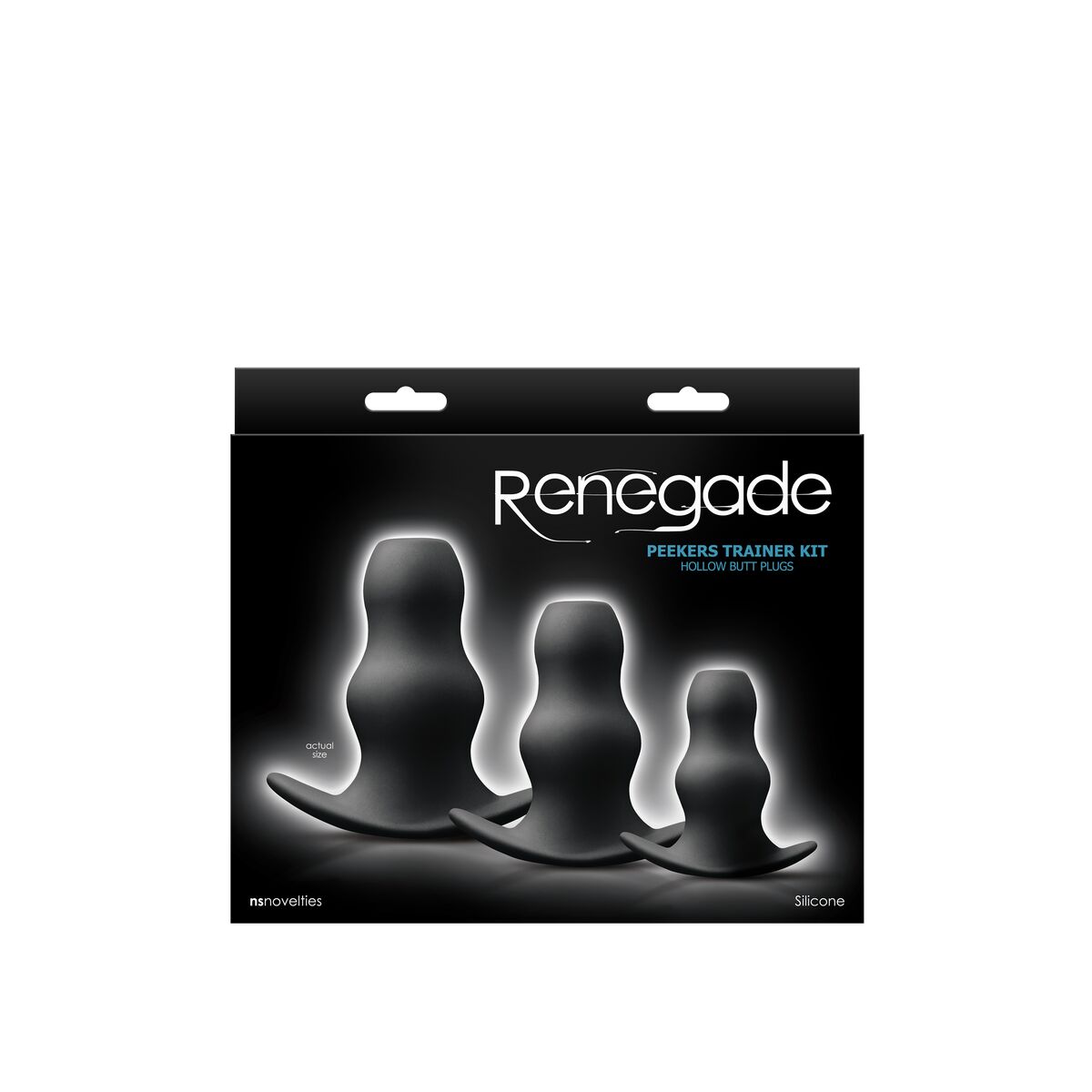 Plug Anal NS Novelties Renegade Negro (8,3 cm) (8,9 cm) (6,4 cm)