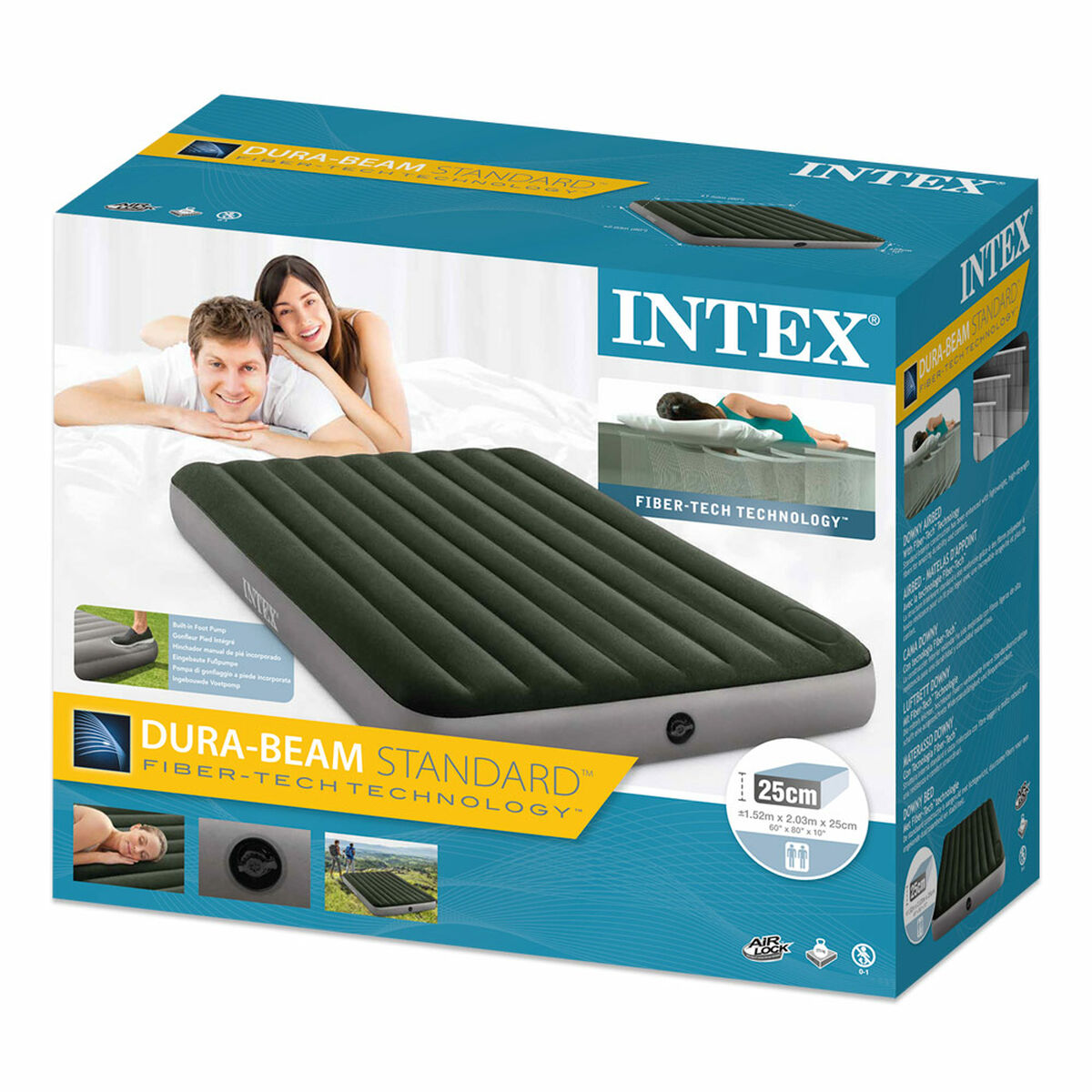 Colchón Hinchable Intex 152 x 25 x 203 cm