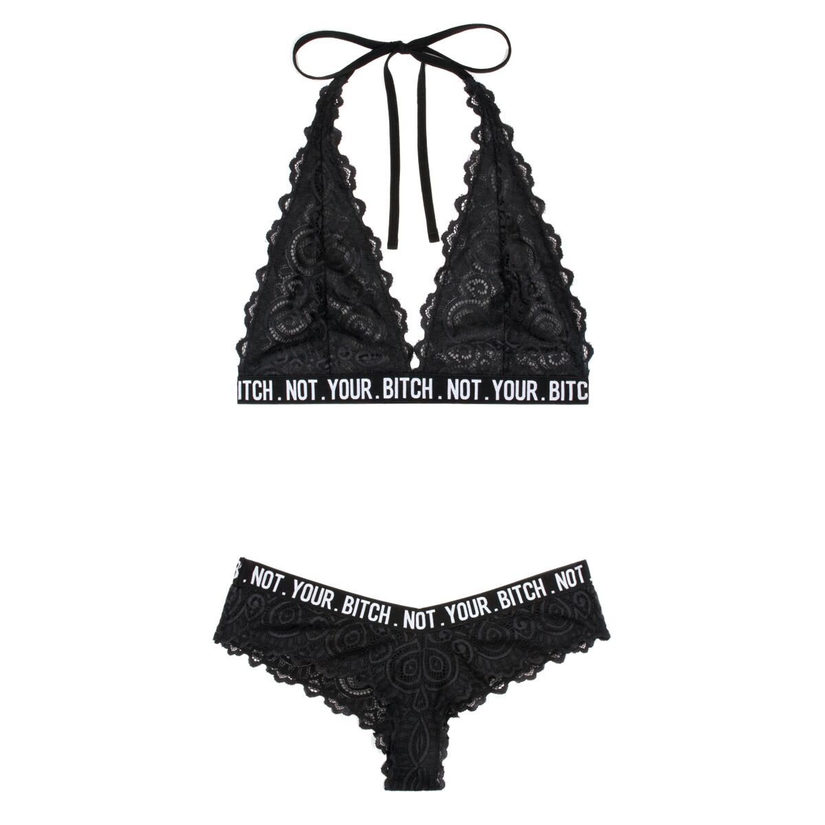 Conjunto de Lencería Fantasy Lingerie Negro (M/L)