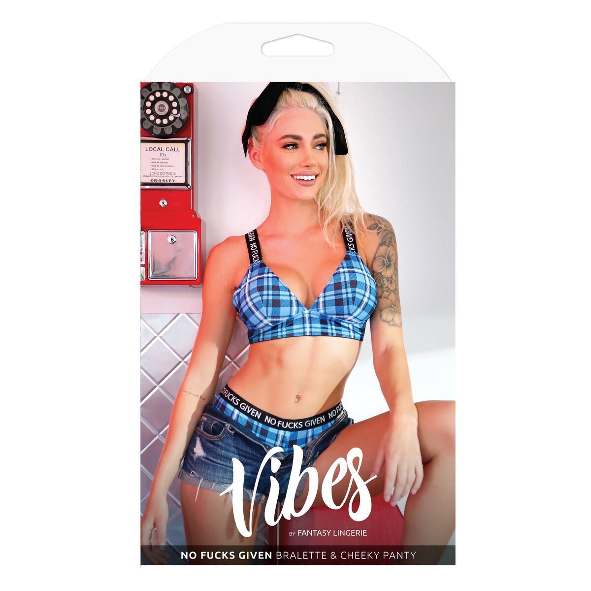 Conjunto de Lencería Fantasy Lingerie Azul (L/XL)