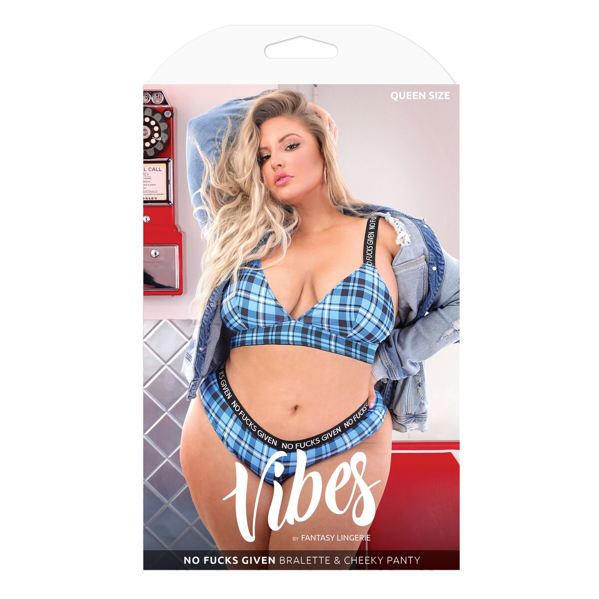 Conjunto de Lencería Fantasy Lingerie Azul (Queen size)