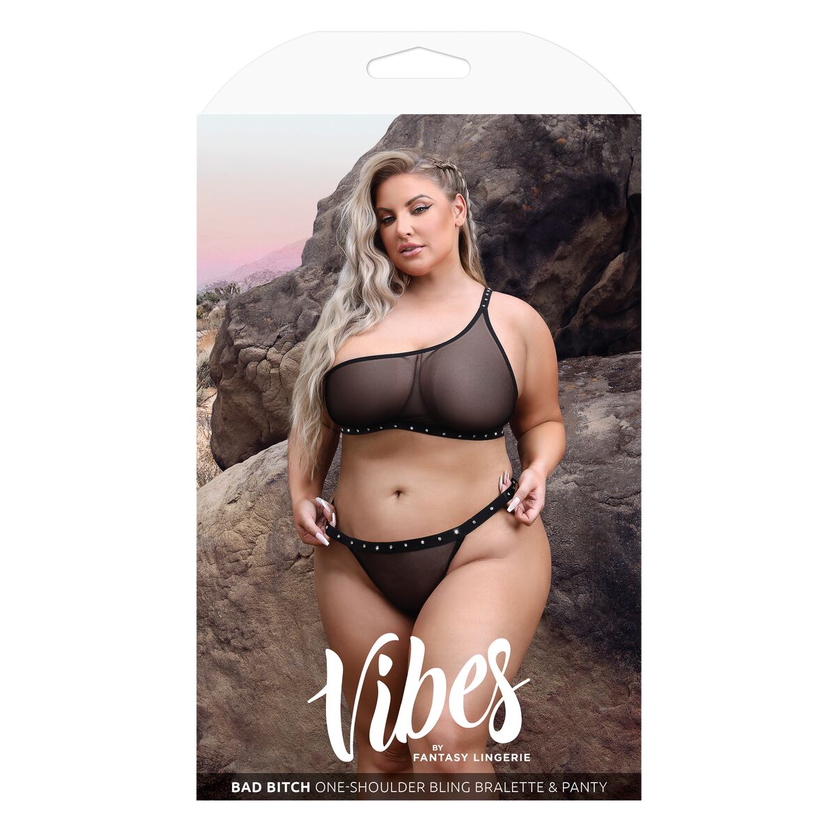 Conjunto de Lencería Fantasy Lingerie Negro (Queen size)