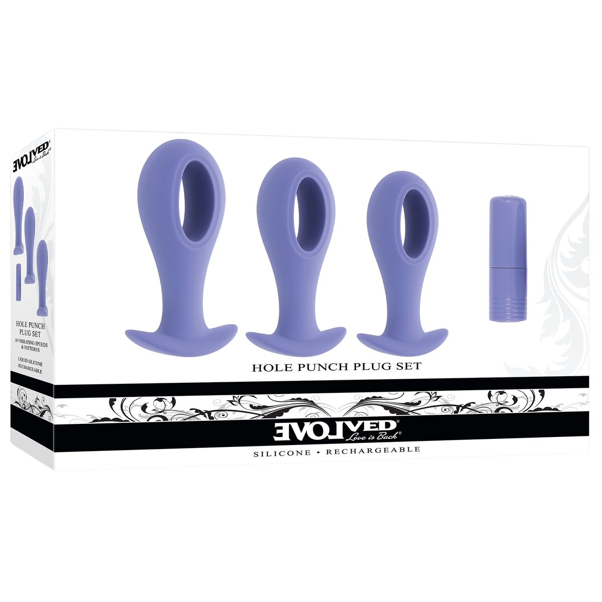 Plug Anal Evolved Morado (8,9 cm) (9,5 cm) (10,1 cm)