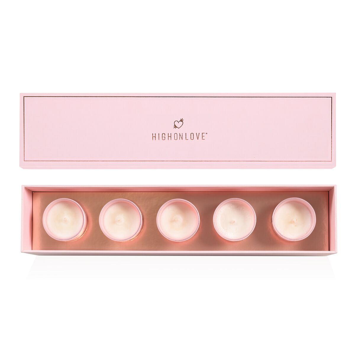 Vela de Masaje Highonlove Naranja Rosa Champán de Fresa Lichi 35 ml