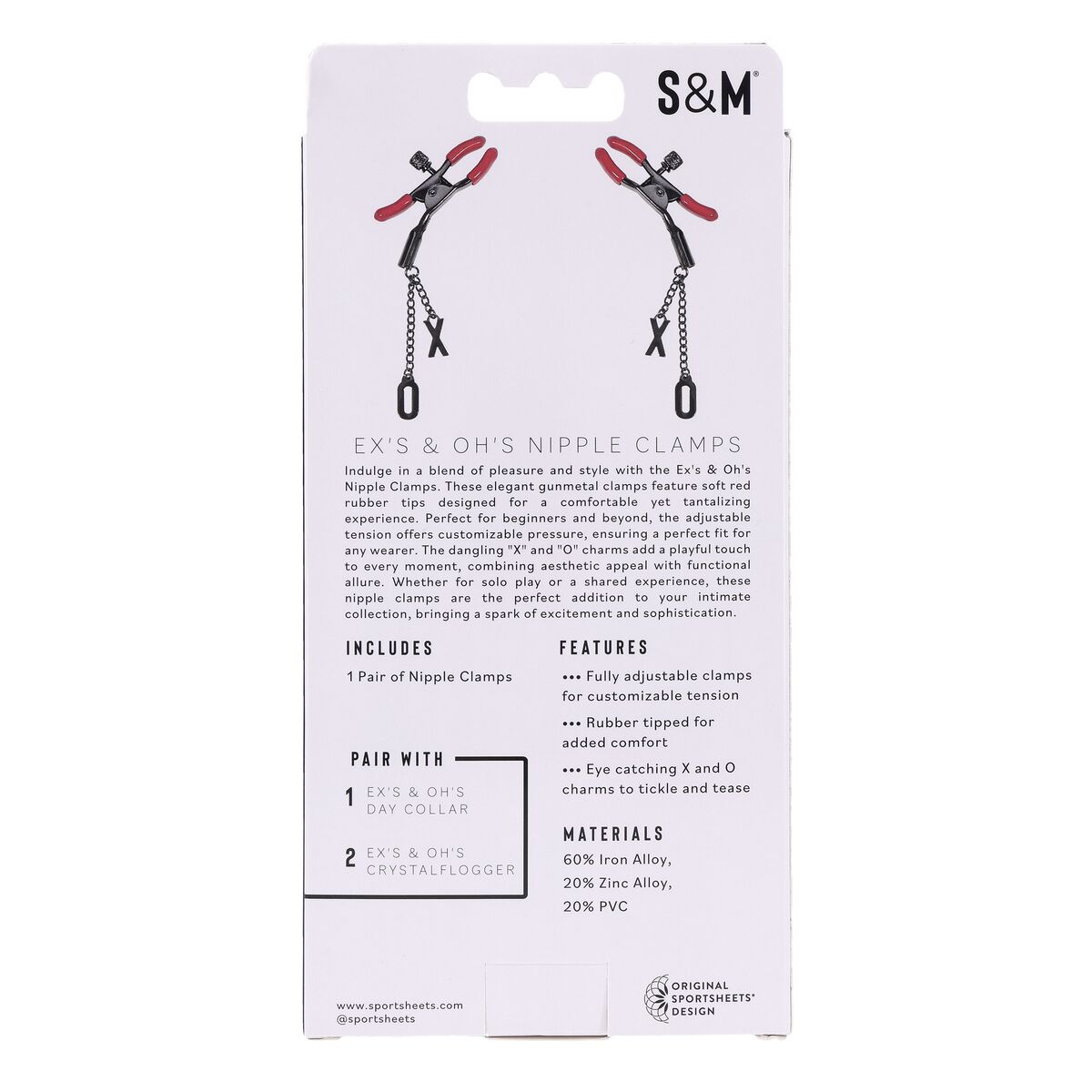 Cadena Con Pinzas Para Pezones Sportsheets Sex and Mischief