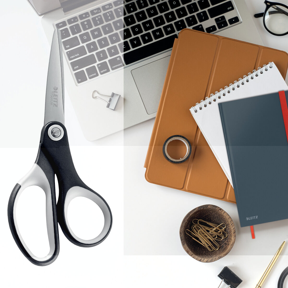 Tijeras Leitz Quality 150 mm Negro