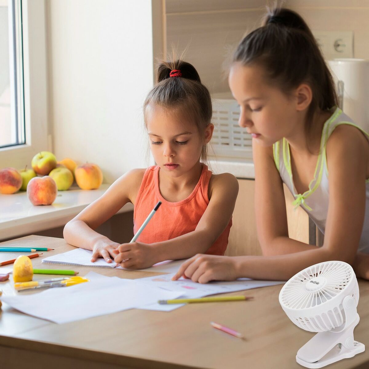 Ventilador de Escritorio Recargable Aktive (6 Unidades)