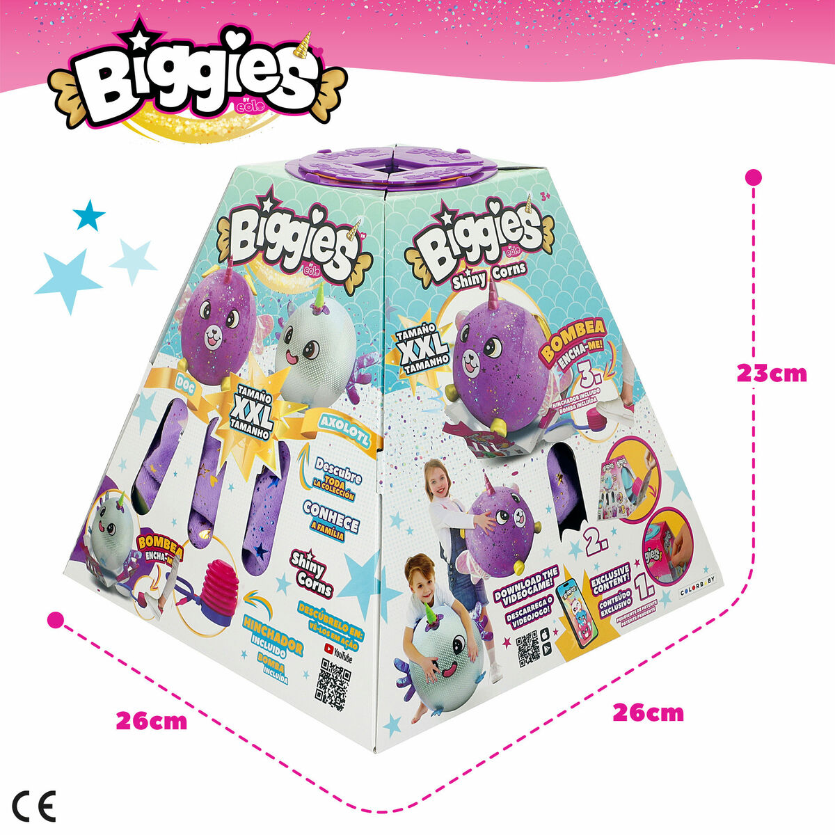 Peluche Eolo Morado Felpa Plástico 45 x 45 x 45 cm Hinchable (4 Unidades)