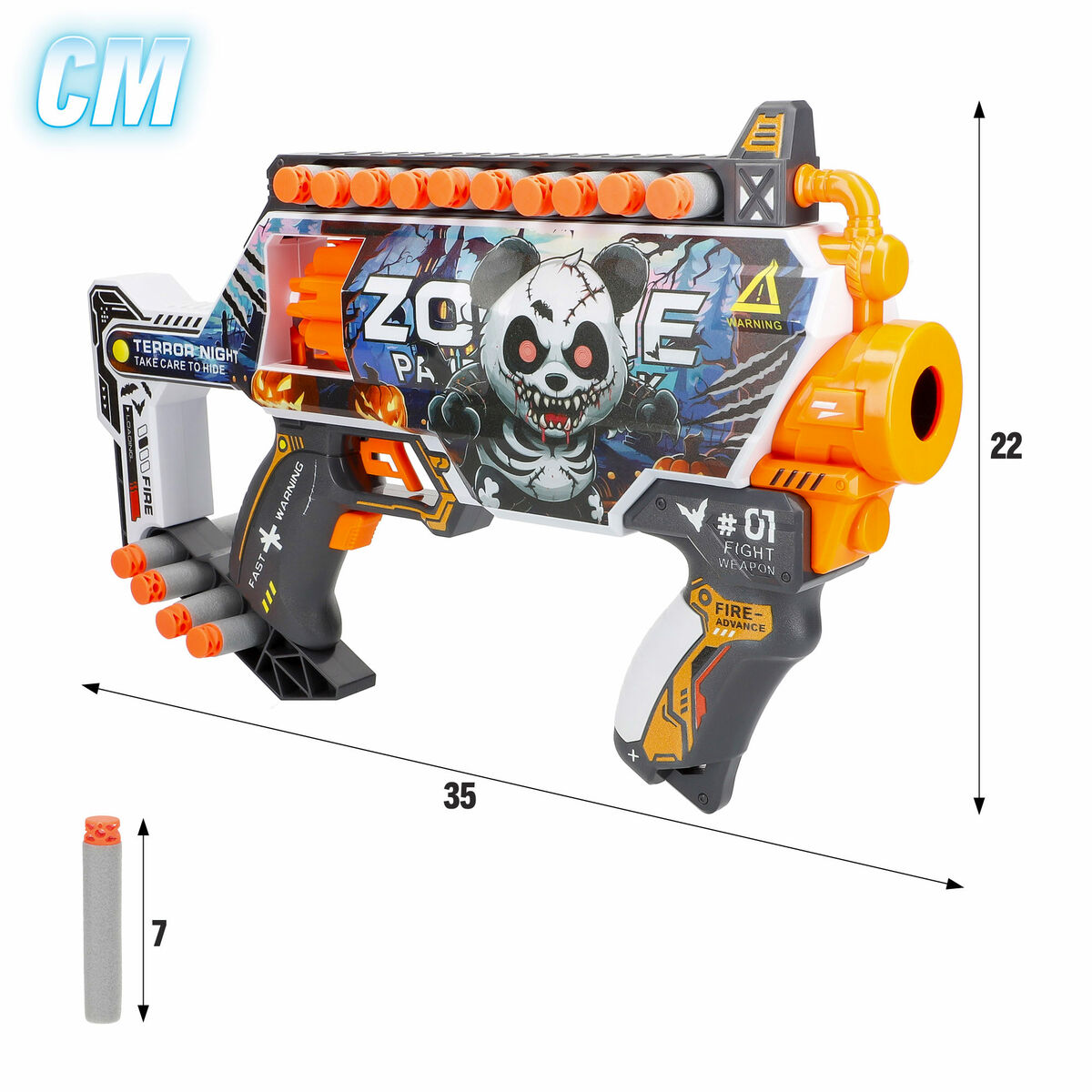 Pistola de Dardos Colorbaby 35 x 22 x 6 cm 4 Unidades