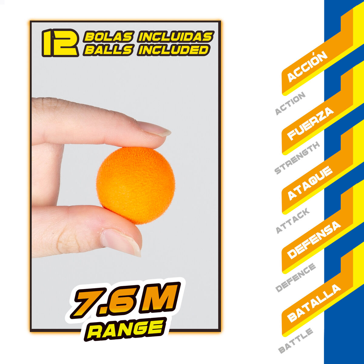 Pistola Lanzabolas Colorbaby 51 x 10 x 5 cm 6 Unidades