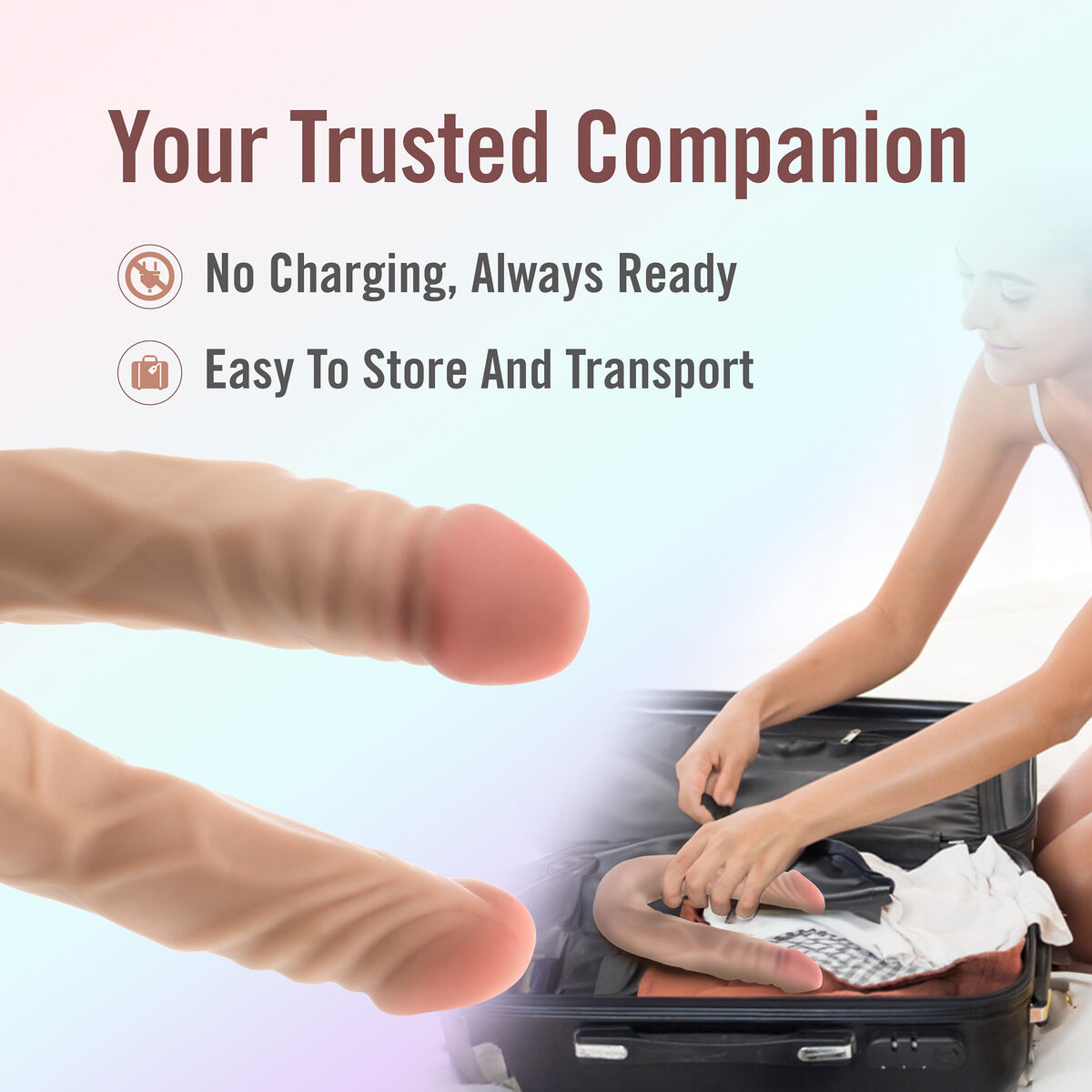 Consolador de Doble Penetración Blush Dr Skin Carne