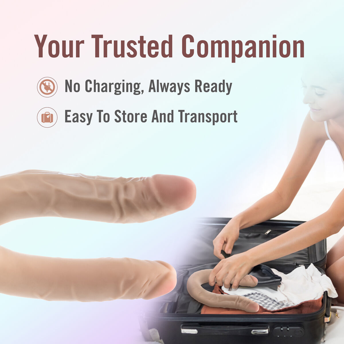 Consolador de Doble Penetración Blush Dr Skin Carne