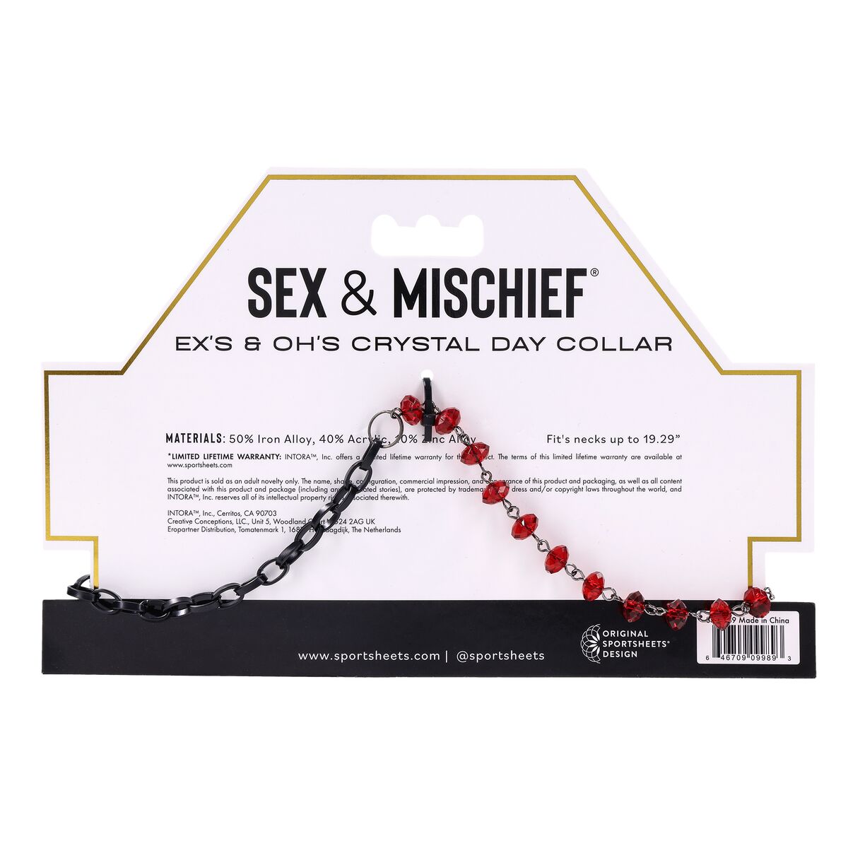 Collar de Castigo Sportsheets Sex and Mischief