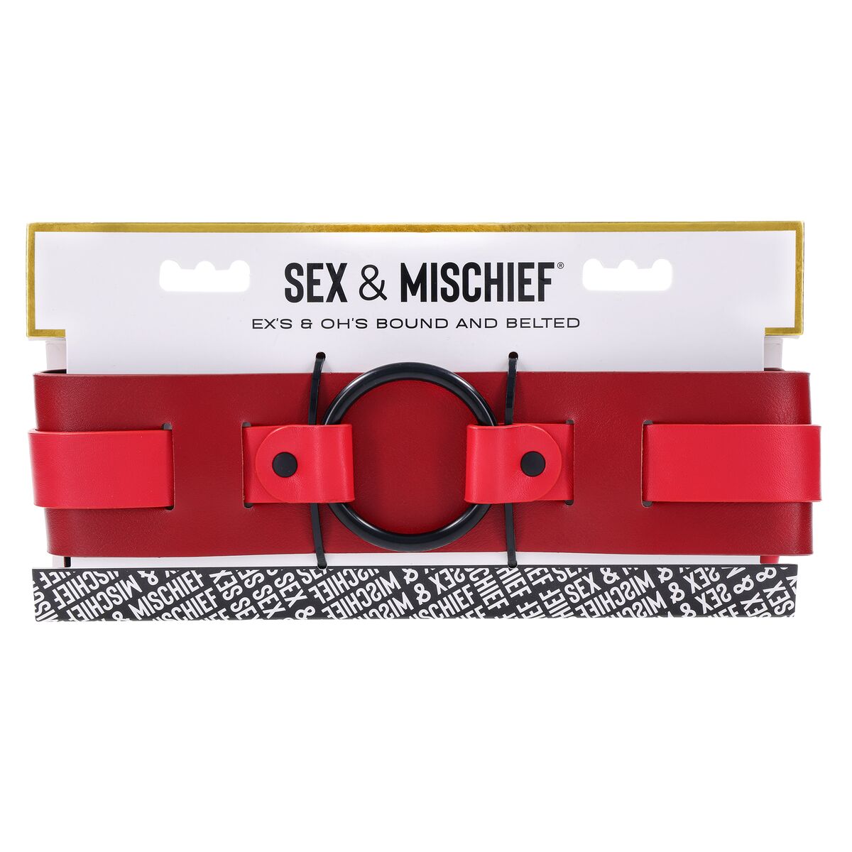Cinturón ajustable Sportsheets Sex and Mischief Rojo