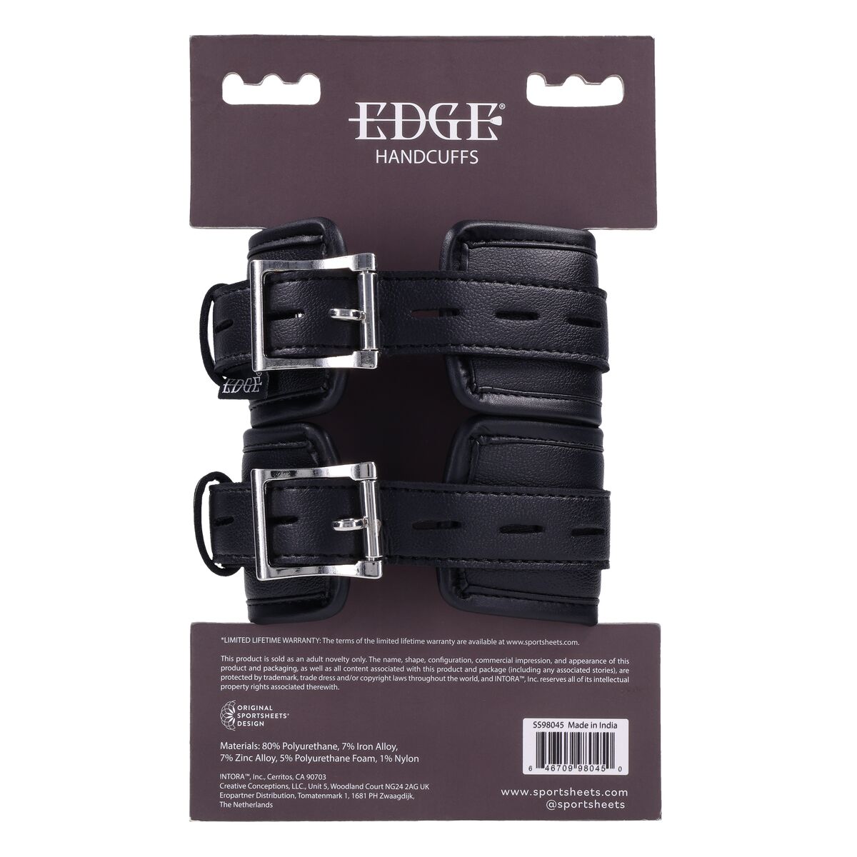 Esposas eróticas Sportsheets Edge Negro