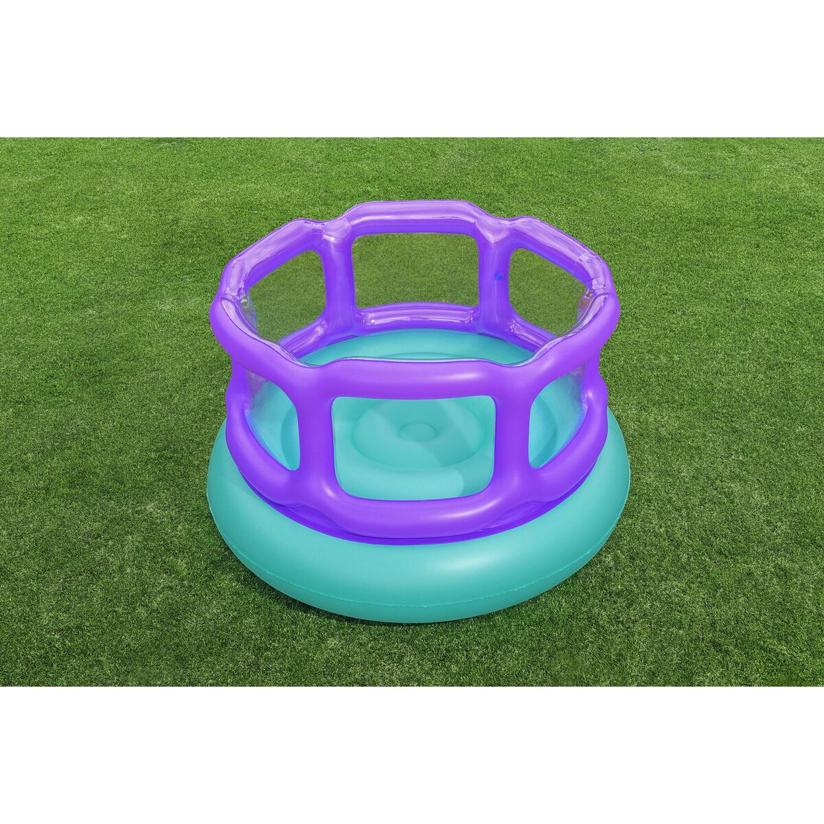 Bestway Saltador Hinchable Juegos con Bolas 152x152x84 cm +3 Años Interior y Jardin 52646