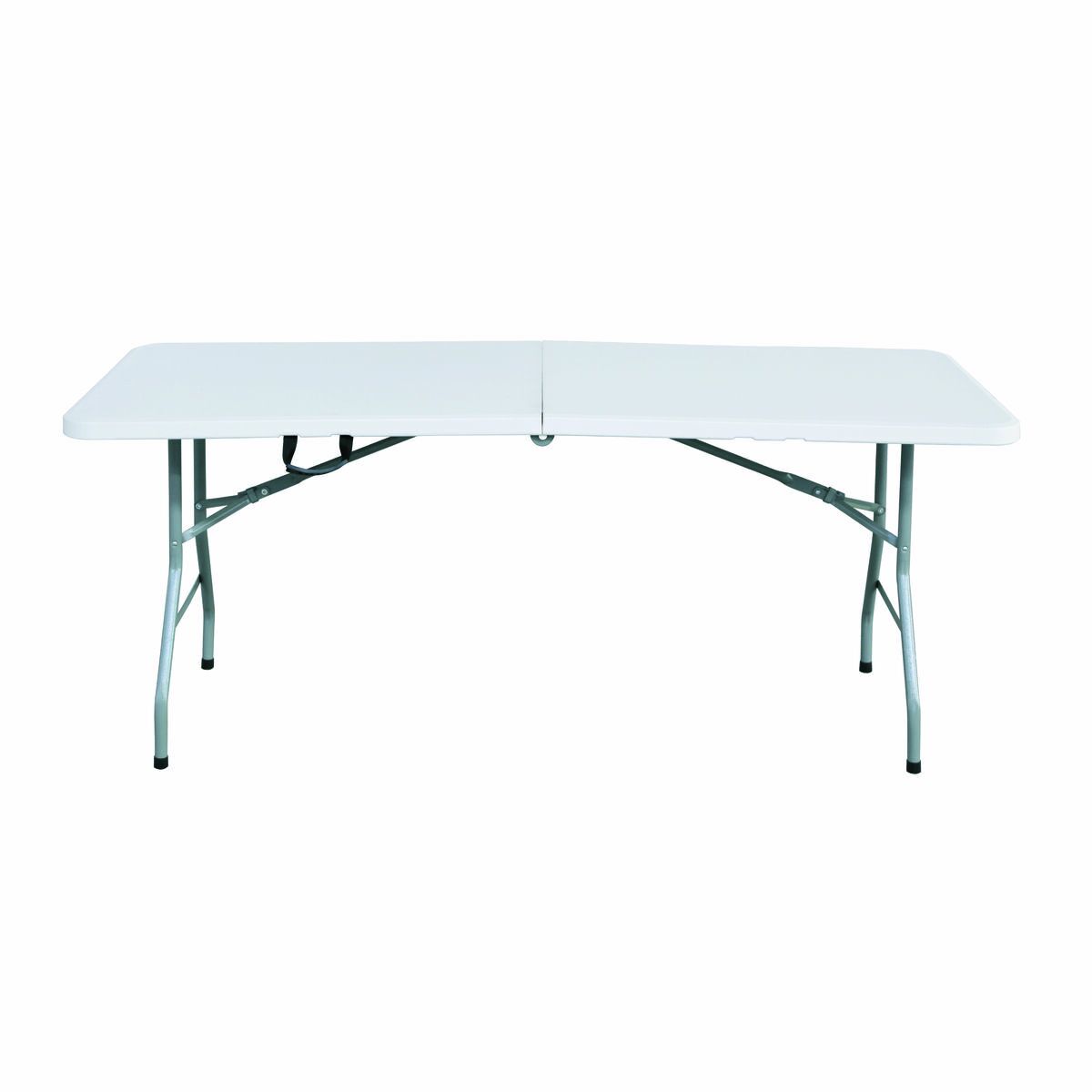 Marbueno Mesa Plegable Resina Blanco 180X70X74 cm Catering, Playa y Camping 10529