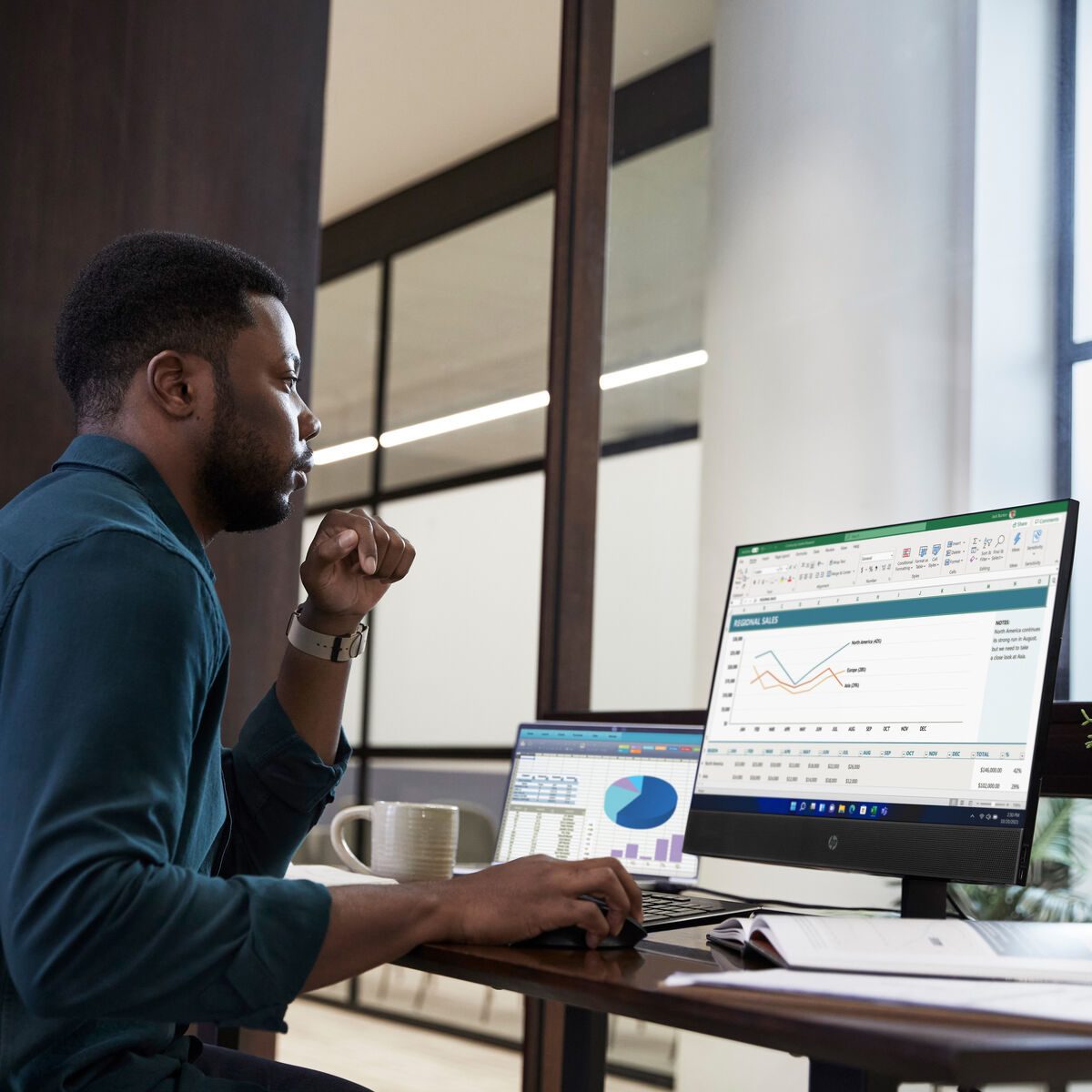 All in One HP A55BJET#ABE Intel Core i5-14500T 16 GB RAM