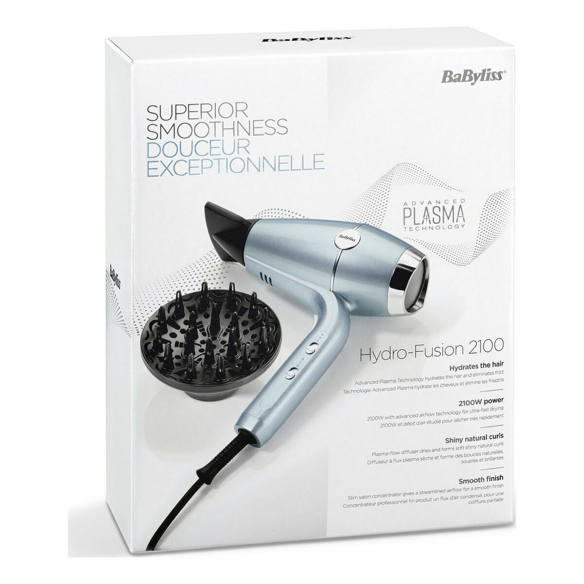 Secador de Pelo Babyliss D773DE 2100 W Azul Metalizado