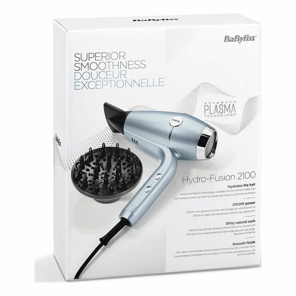 Secador de Pelo Babyliss D773DE 2100 W Azul Metalizado