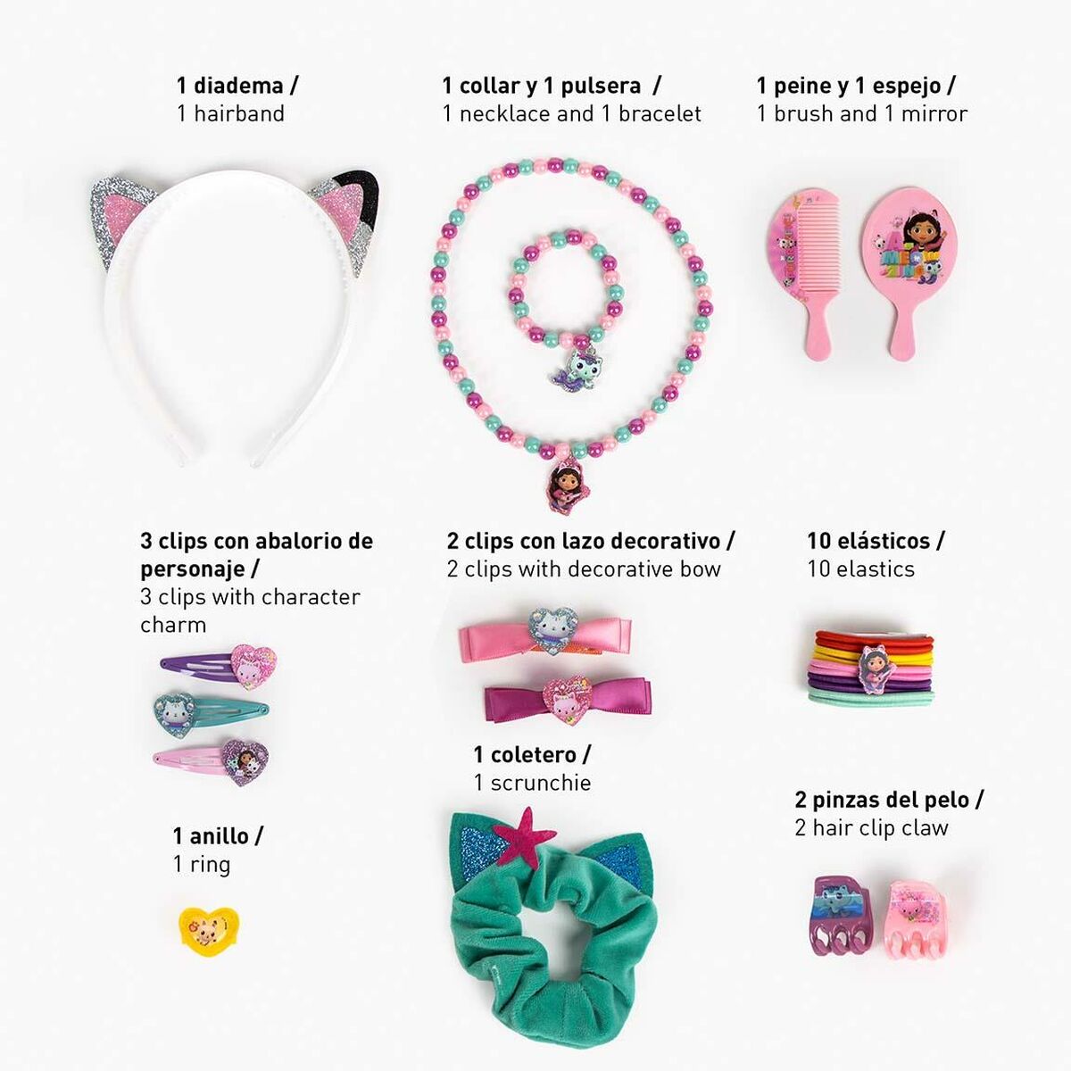 Collar Gabby's Dollhouse Rosa