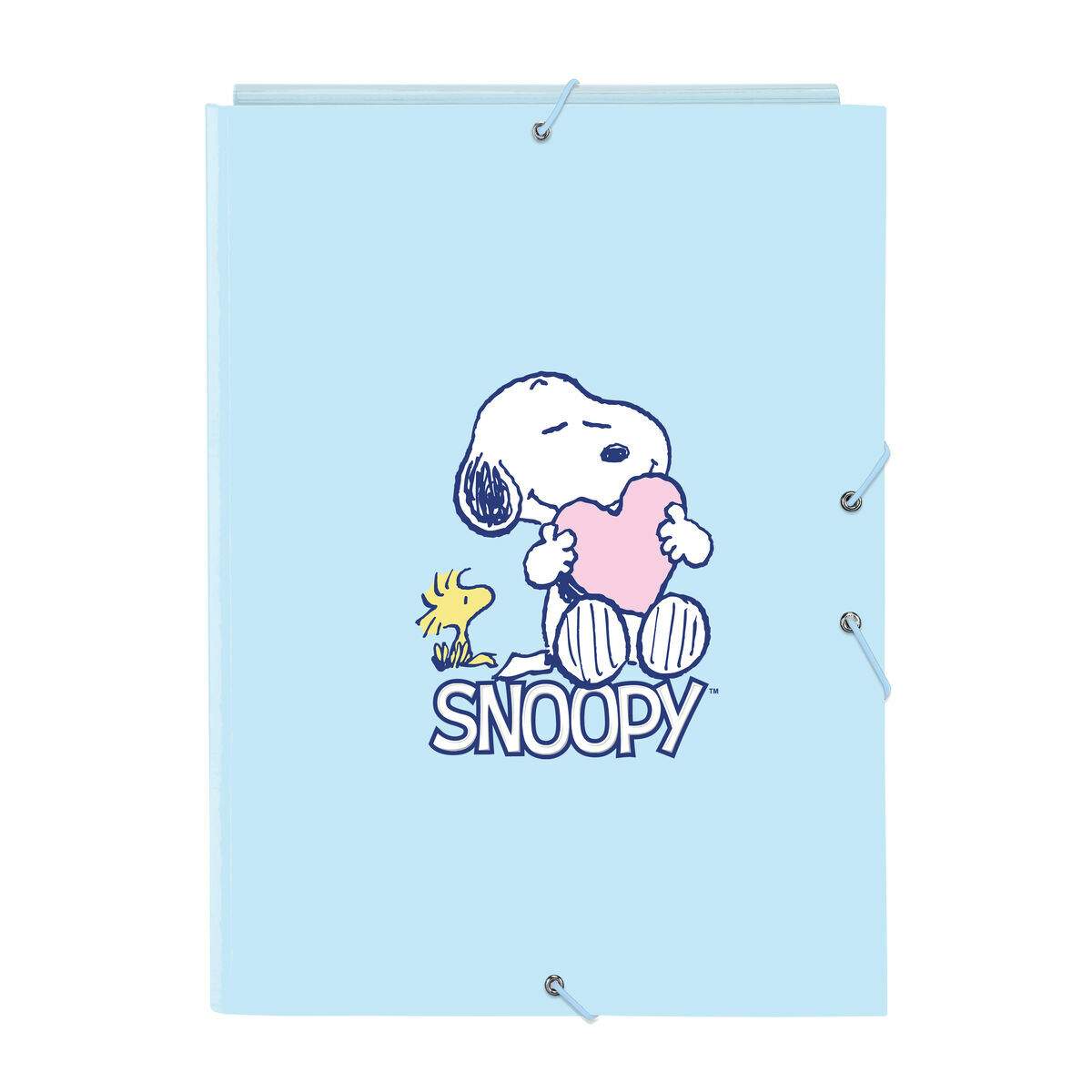 Carpeta de anillas Snoopy Love Azul A4 26 x 33.5 x 2.5 cm