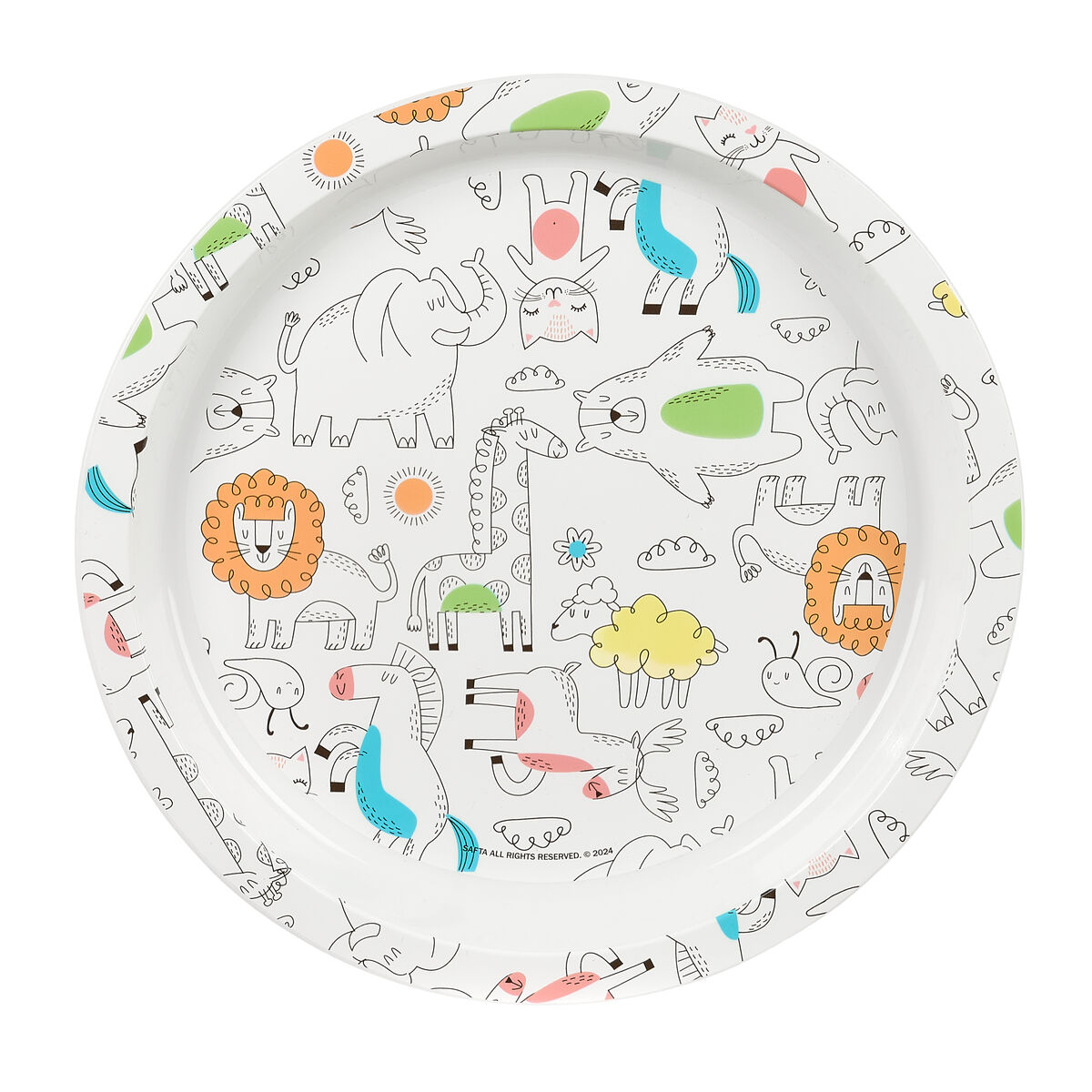 Set de vajilla infantil Safta Zoo Poliéster 26 x 26 x 9 cm