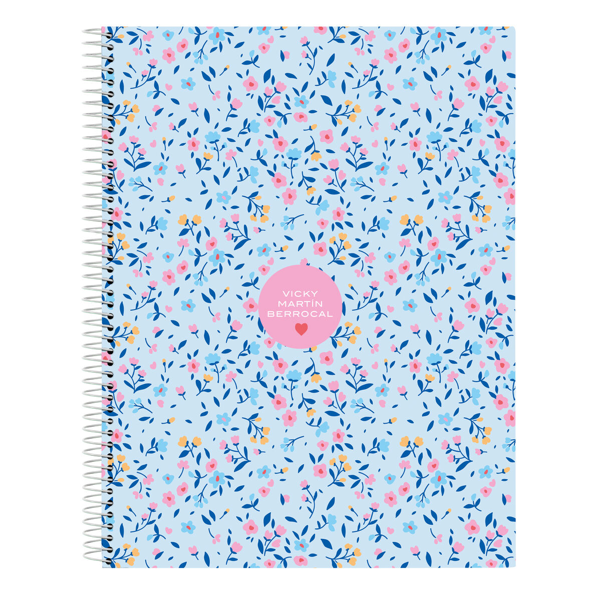 Libreta Vicky Martín Berrocal Paraíso Azul Rosa A4 120 Hojas
