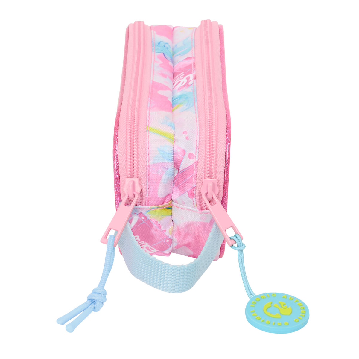 Portatodo Doble Barbie Painterly Rosa Azul cielo 21 x 8 x 6 cm