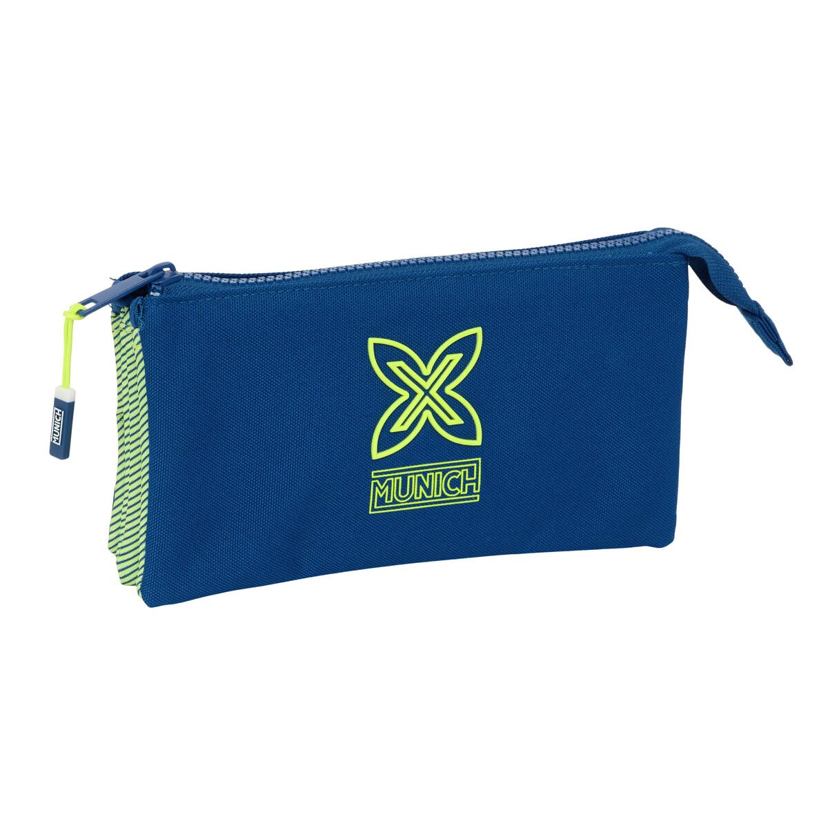 Portatodo Triple Munich North Azul marino 22 x 12 x 3 cm