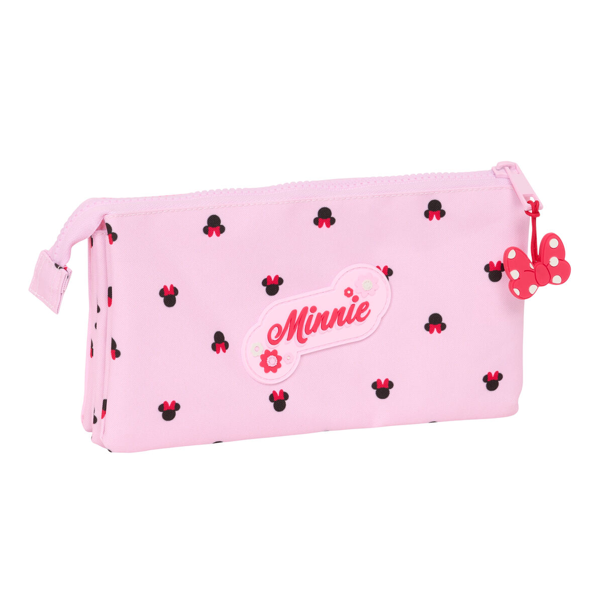 Portatodo Triple Minnie Mouse Naive Rosa 22 x 12 x 3 cm