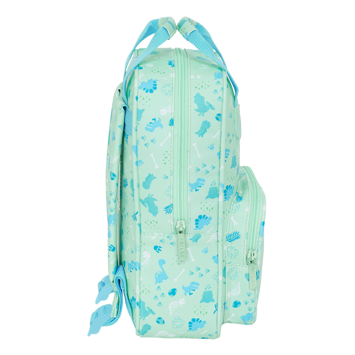 Mochila Infantil Safta Dino Verde 20 x 28 x 8 cm