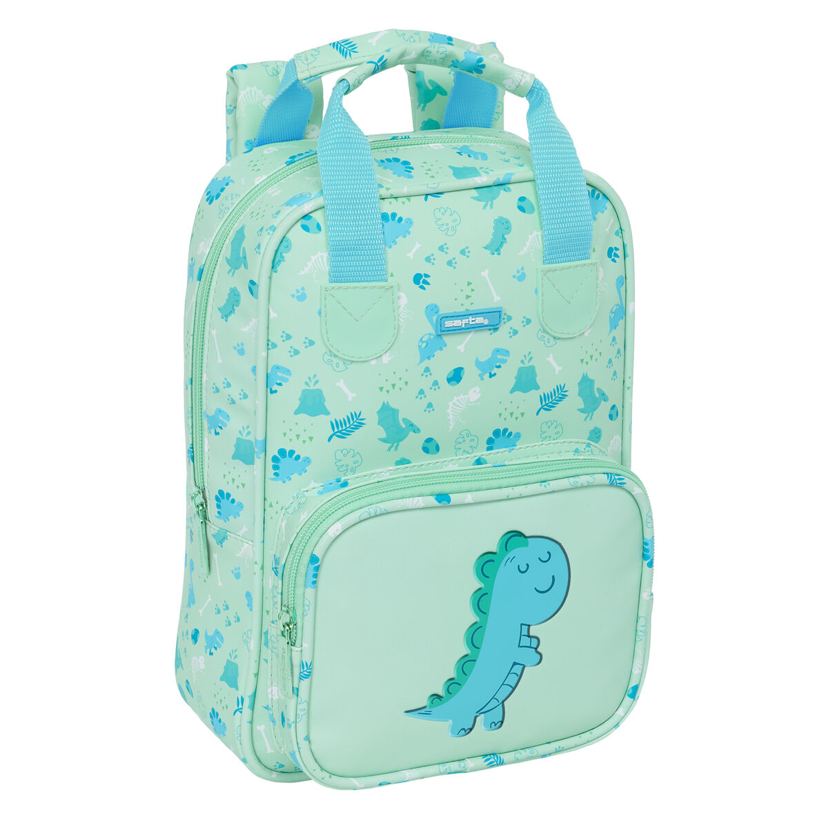 Mochila Infantil Safta Dino Verde 20 x 28 x 8 cm