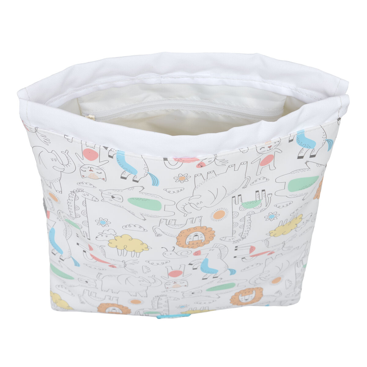 Bolsa Mochila con Cuerdas Safta Zoo Beige 26 x 34 x 1 cm