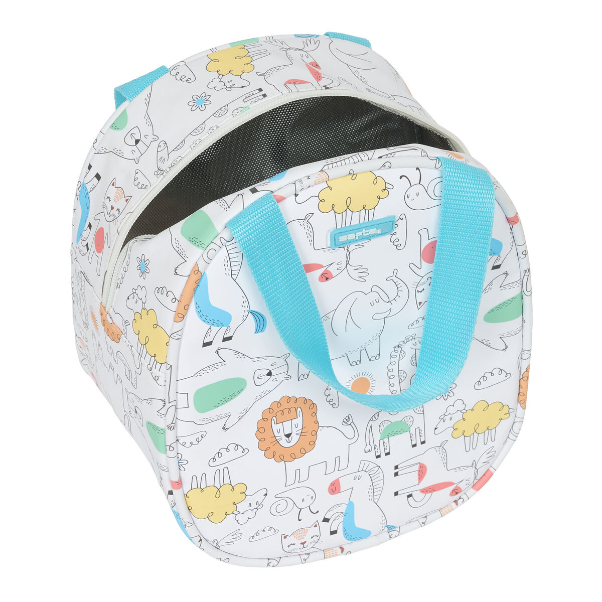 Portameriendas Térmico Safta Zoo Beige 19 x 22 x 14 cm