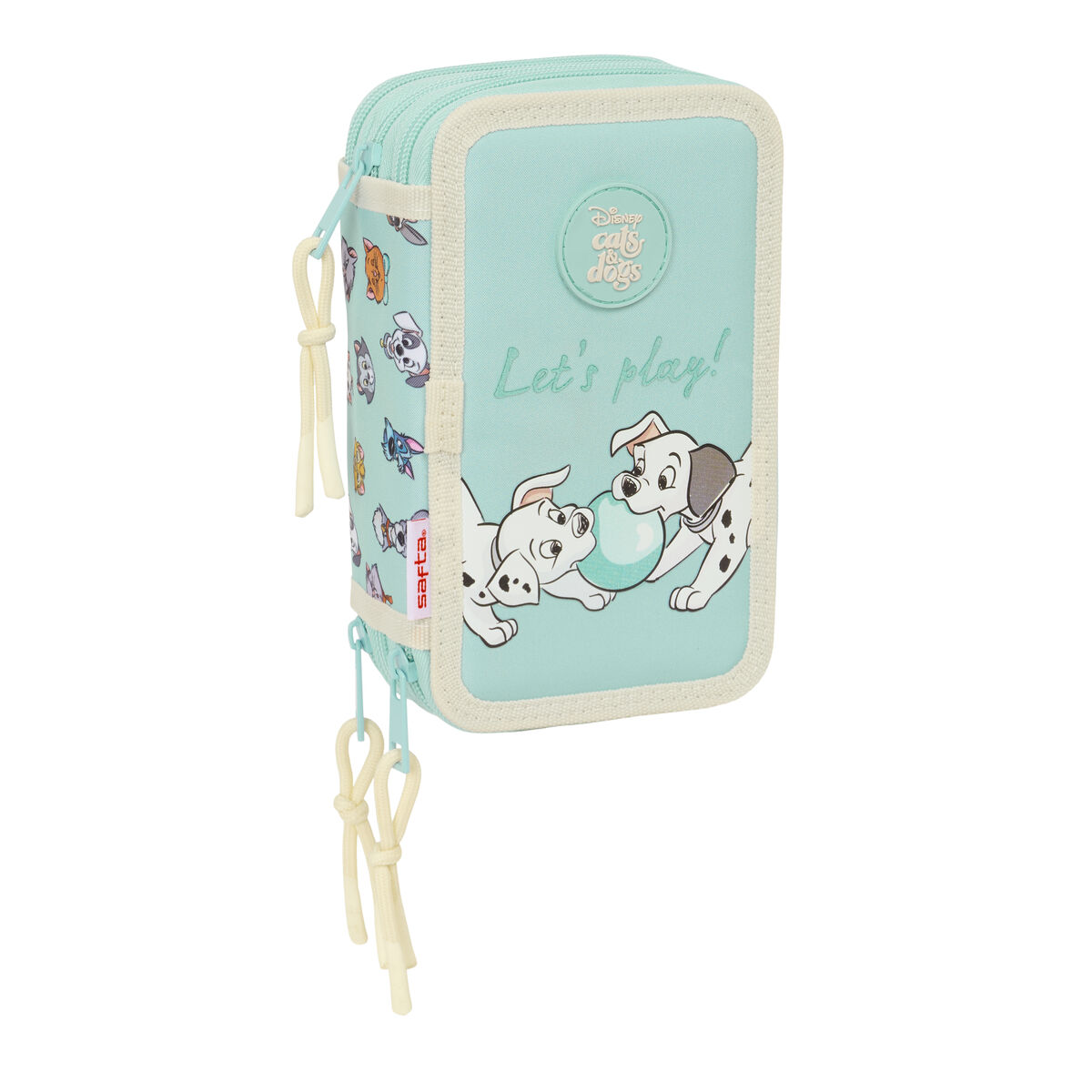 Estuche Escolar con Accesorios Disney Azul 12,5 x 19,5 x 5,5 cm 37 Piezas