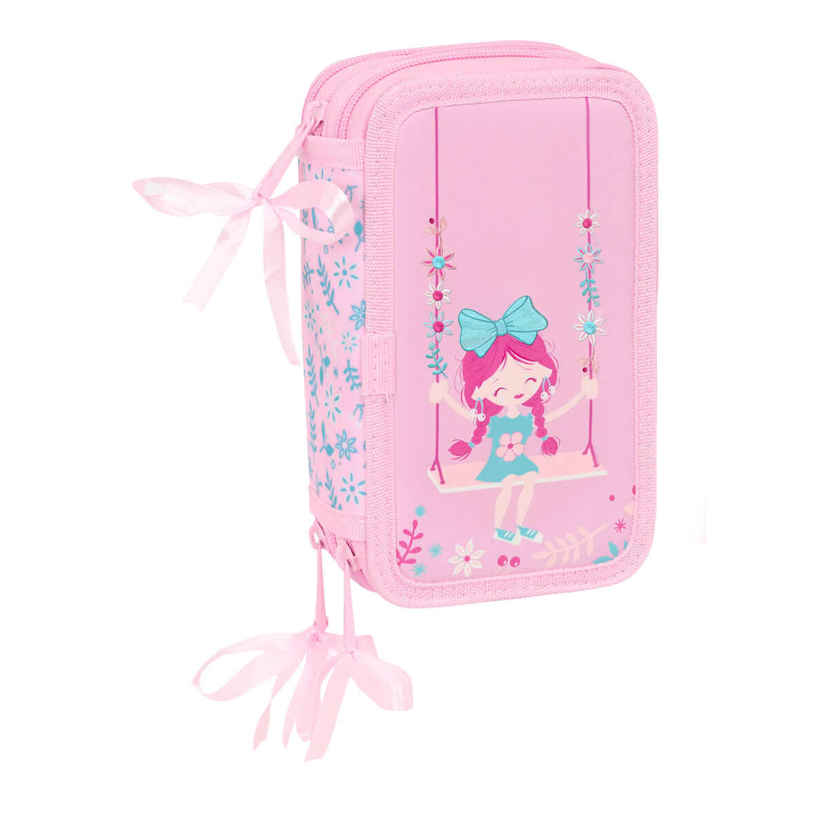 Estuche Escolar con Accesorios Glow Lab Swing Multicolor 12,5 x 19,5 x 5,5 cm 37 Piezas