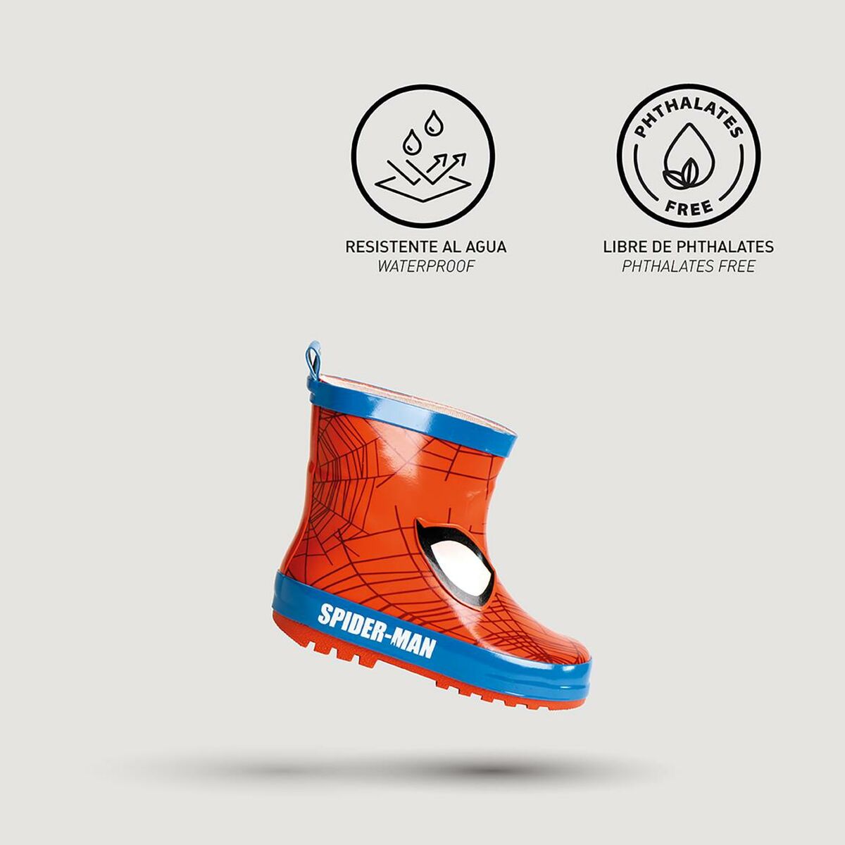 Botas de Agua Infantiles Spider-Man Rojo