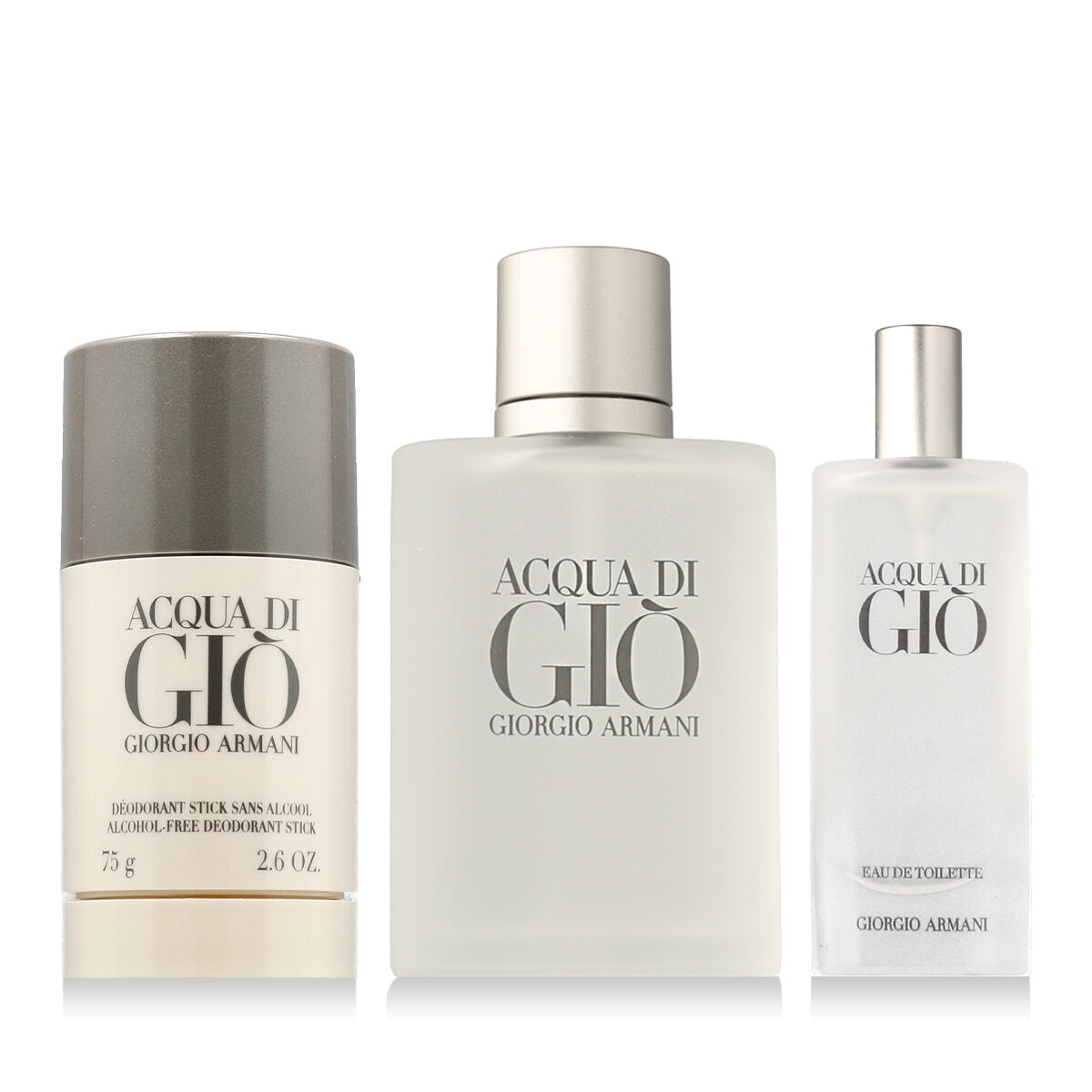 Set de Perfume Hombre Giorgio Armani Acqua Di Gio 3 Piezas