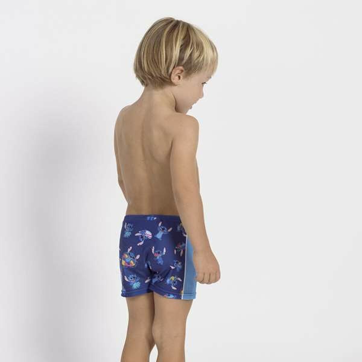 Bañador Niño Stitch Azul oscuro