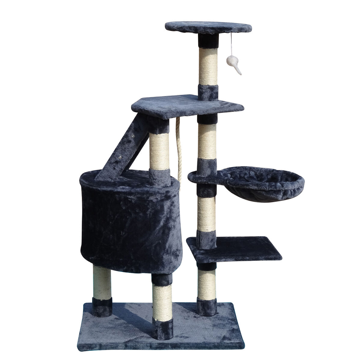 Árbol rascador para gatos Gloria Sinu Gris 7,5 cm 55 x 40 x 120 cm