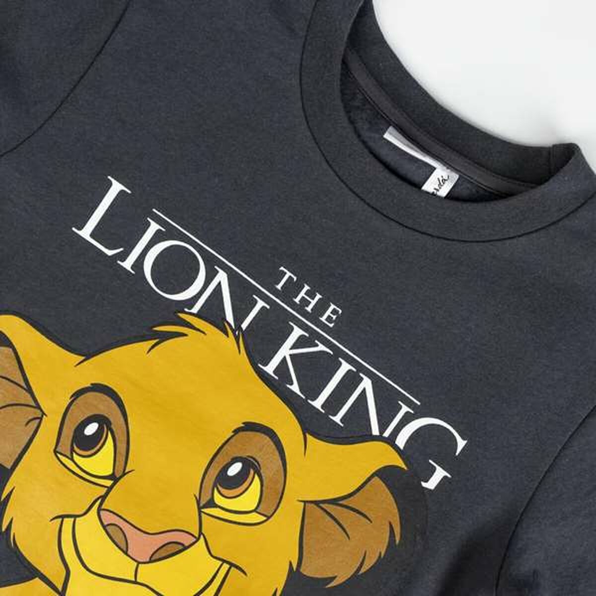 Sudadera sin Capucha Unisex The Lion King Gris oscuro