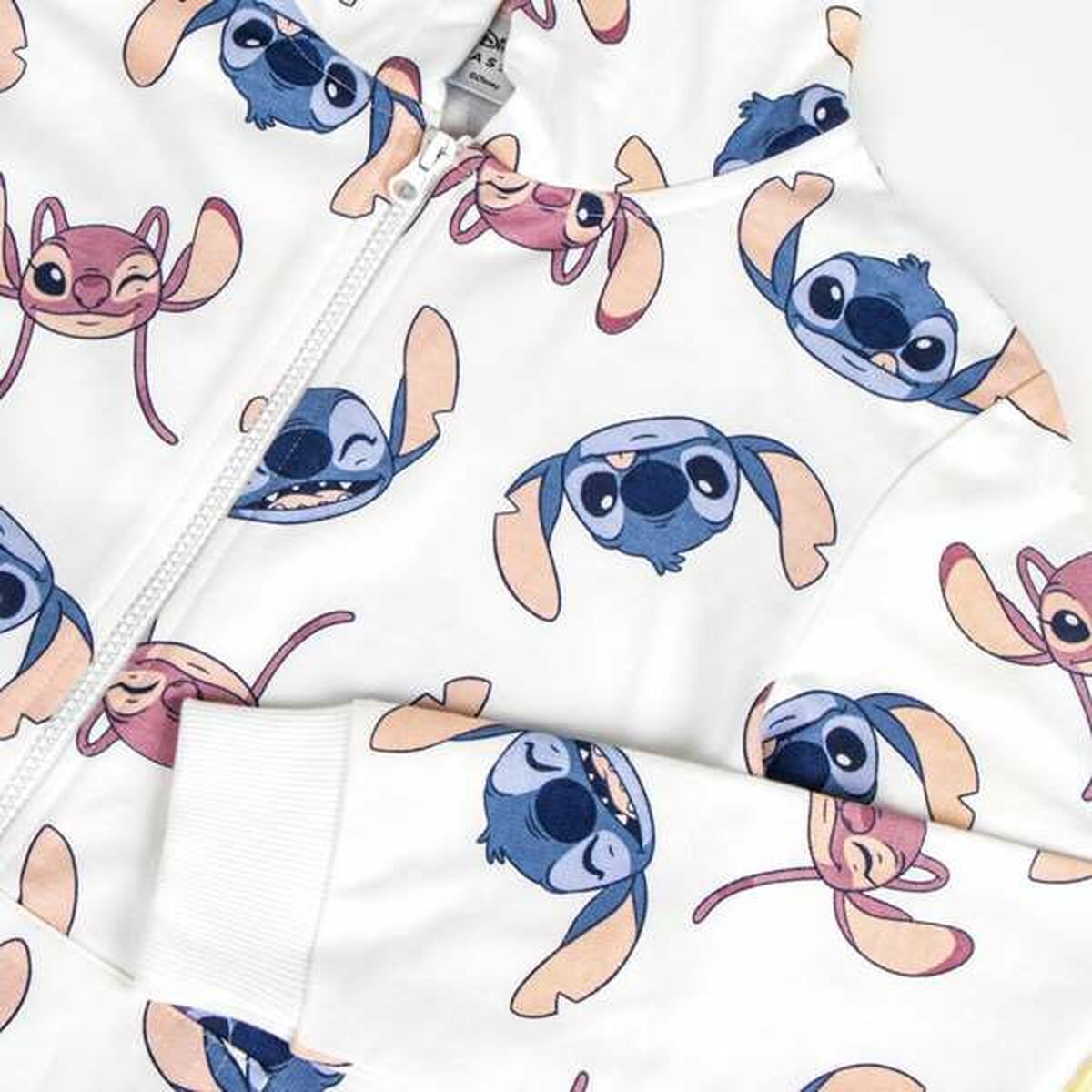 Sudadera con Capucha Niña Stitch Beige